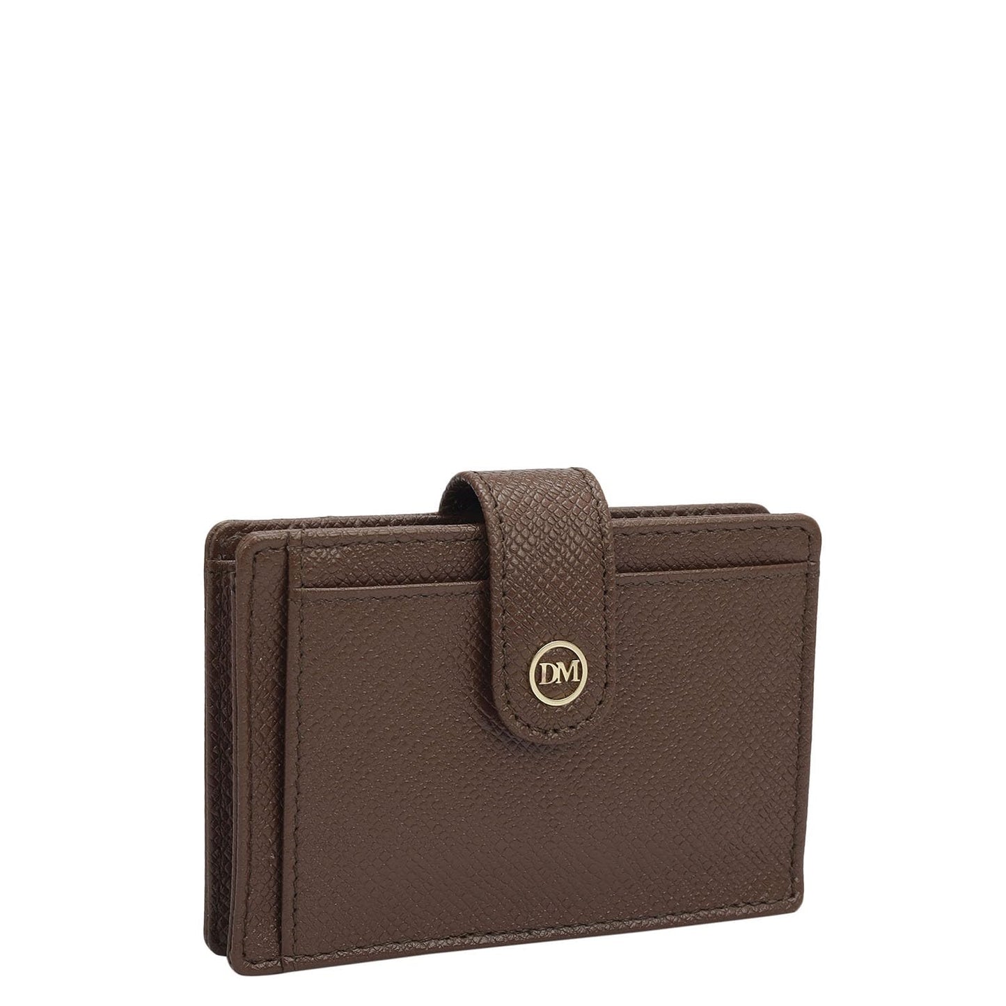 Da Milano Leather Card Holder for Men & for Women - Brown