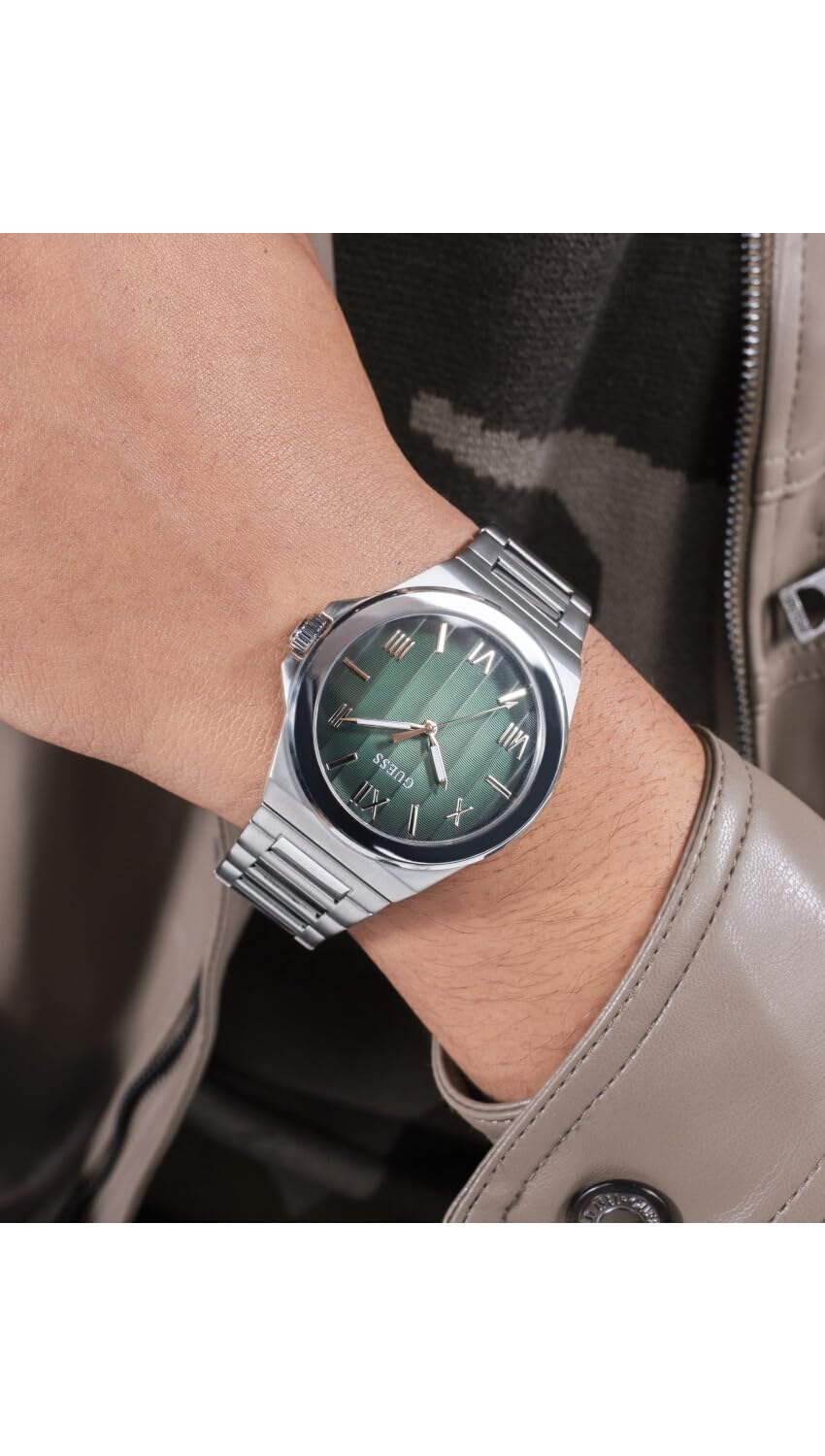 GUESS Analog Green Dial Men's Watch-GW0789G1