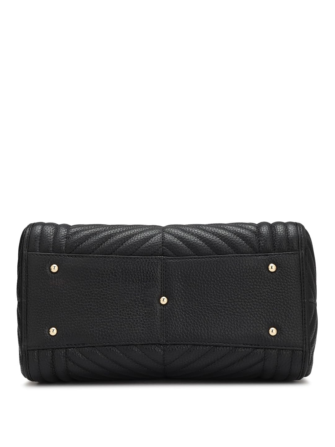 Da Milano Genuine Leather Black Satchel (Medium) (4459A-OL)