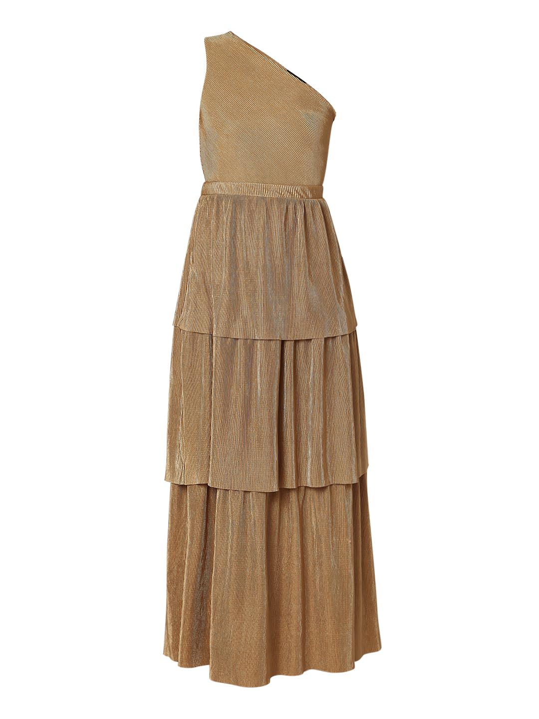Vero Moda Women's Polyester Fit and Flare Maxi Dress (10298704- Pebble_M) Brown