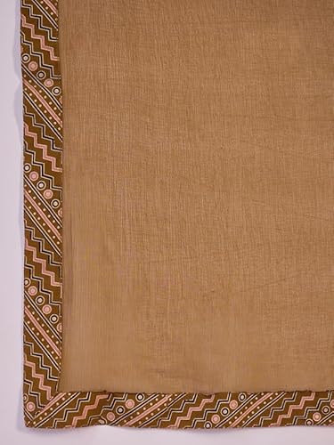 AVYUKTHA Silkkurta Palazzo & Dupatta Set For Womens | Regular Fit | 3/4 Sleeve | V Neck | Printed Embroidery | Lightweight & Comfortable | Ethenic Dress | Ideal For Weddings & Parties | M | Mustard