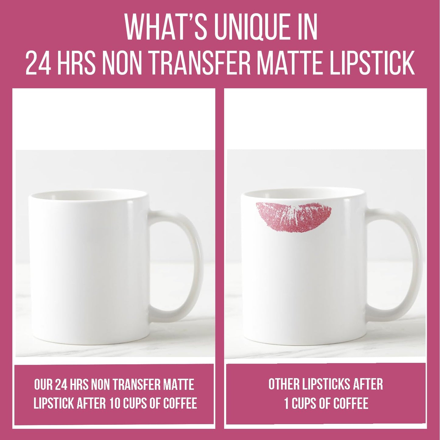 INSIGHT 24 Hrs Non-Transfer Matte Lipstick | Lightweight, Highly Pigmented, Long Wear | Kiss Proof & Smudge Proof | With Vitamin E & Jojoba Oil | Vegan, Toxin Free | Shade - 08 Stay Basic (3g)