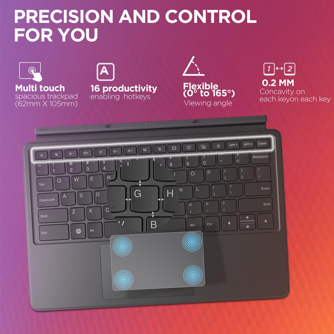 Lenovo {Smartchoice} Idea Tab Pro with Pen Plus & Keyboard|12.7" 3K Display|144 Hz Refresh|12 GB RAM, 256 GB ROM| AI-Enabled| MediaTek Dimensity 8300|4 JBL Speakers|10200 mAh Battery with 45 W Charger