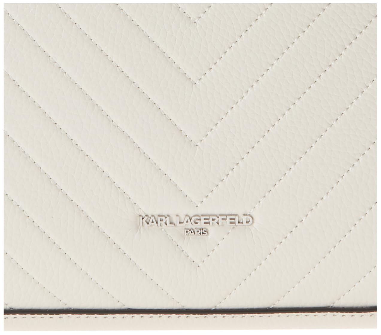 Karl Lagerfeld Paris Charlotte Shoulder, Winter White/Silver, One Size