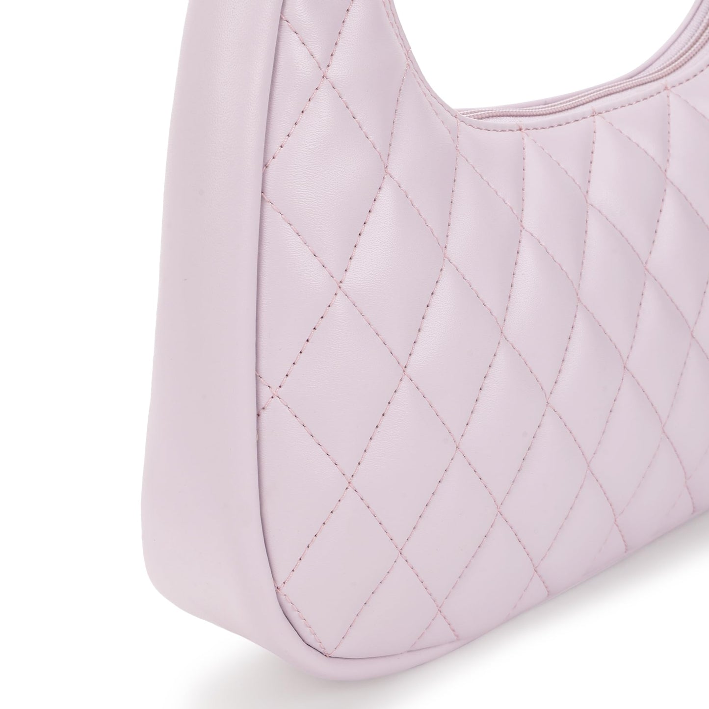 Fastrack Quilted Crush Shoulder Bag | Faux-Leather Women’s Bag | Zipper Closure with Silver Strap Accents & Utility Pockets | Gifts for Women