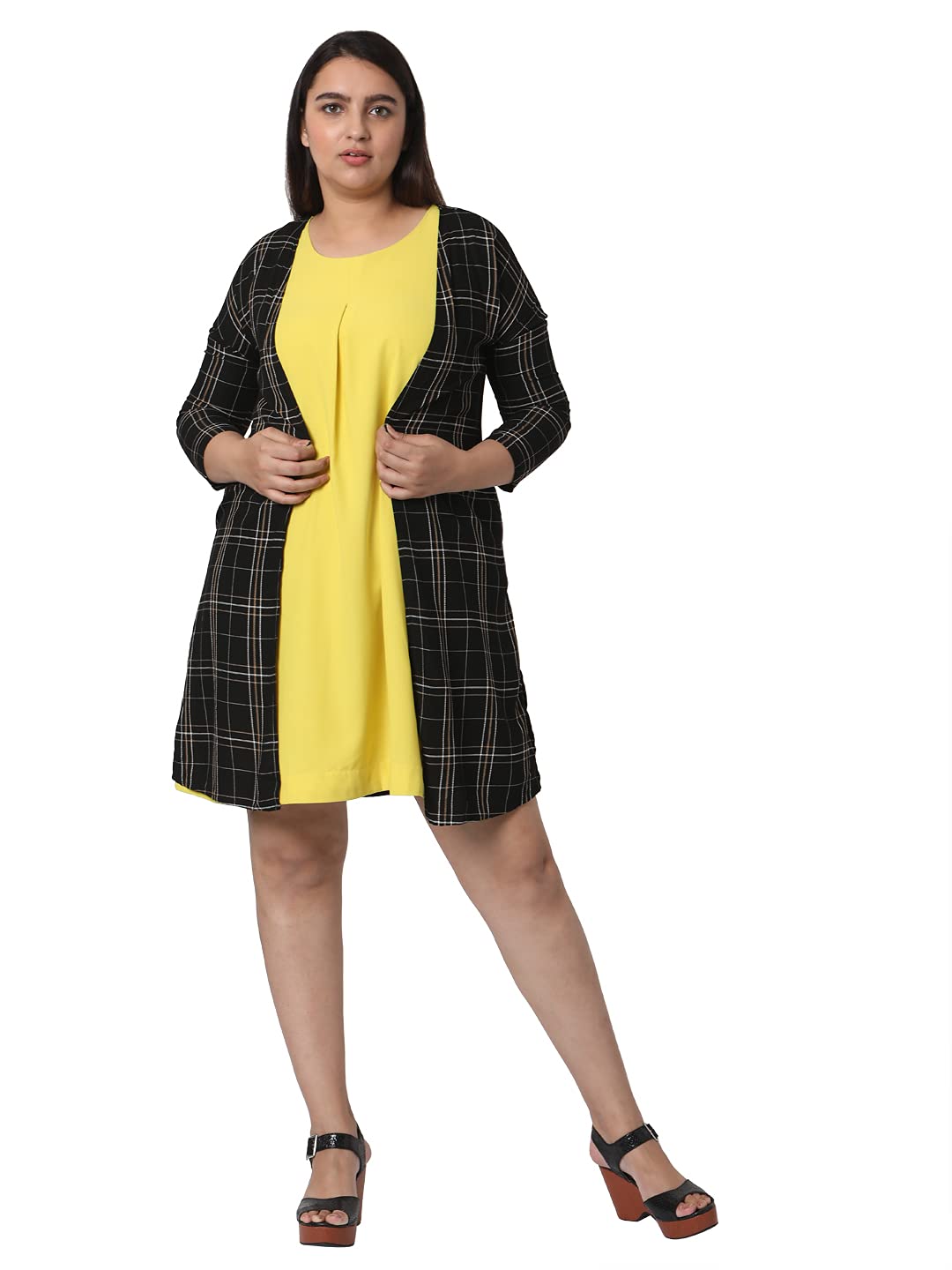 VERO MODA Women's Shrug Cape (248282401- Black_S)