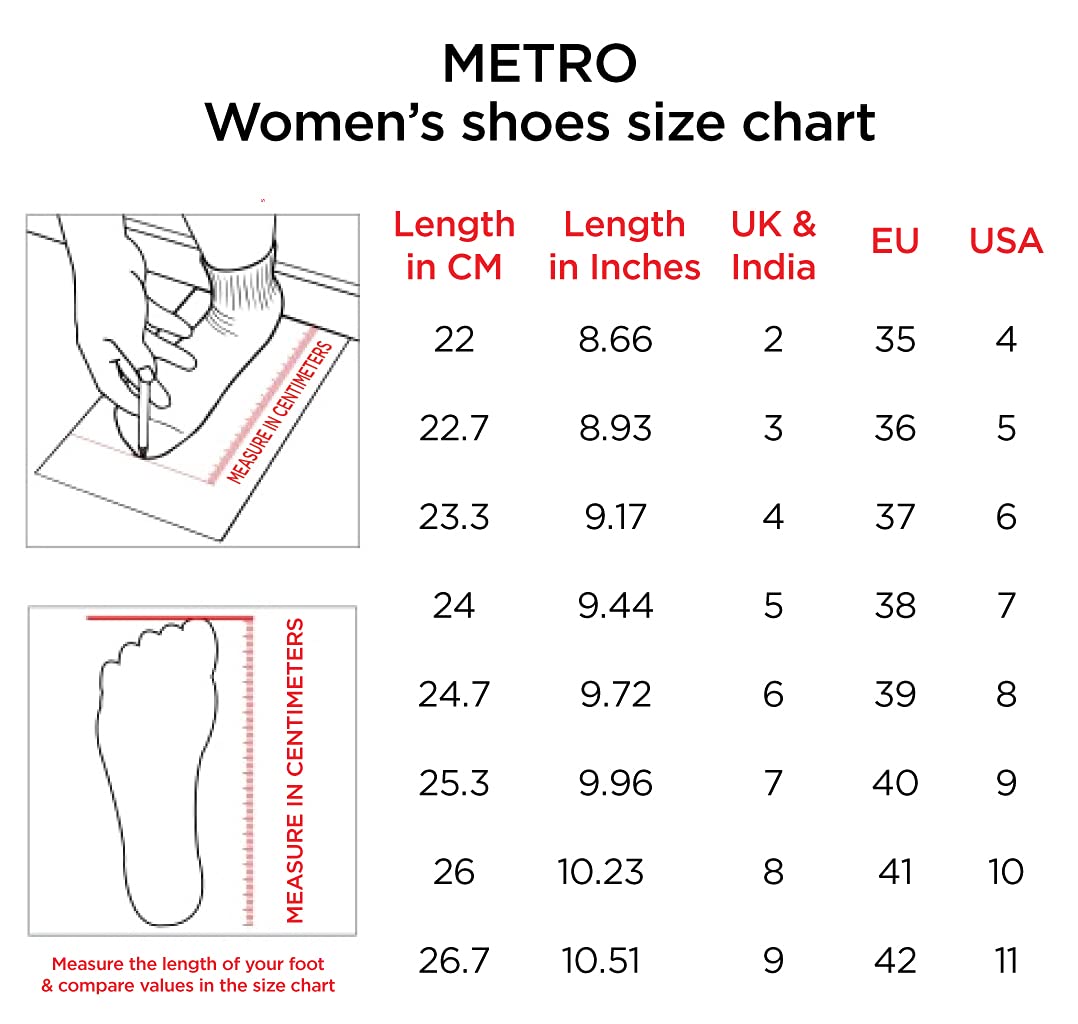 Metro Womens Synthetic Red Mojaris (Size (3 UK (36 EU))