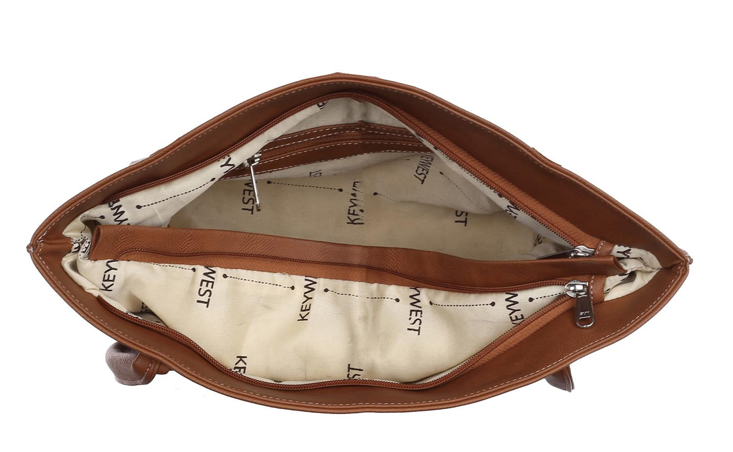 Keywest Women's Squirrel Tote Handbag for Women | Hobo Bag for Work | Ladies Purse | Stylish Shoulder Bag | Gift For Women | Tan