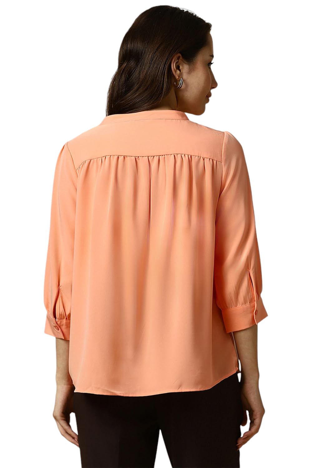 Allen Solly Women's Regular Fit Shirt (AHTSWRGFC88438_Pink