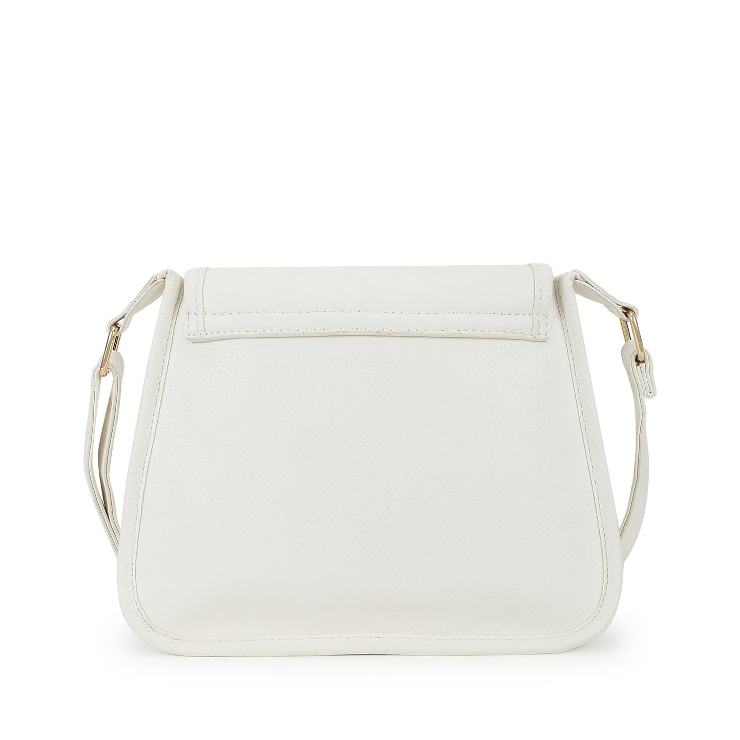 Fastrack Solid Sling Bag with Button Closure for Women, Girls and Laides | Made of Premium Faux Leather | Ladies Purse Handbag | Slings for Casual Carry