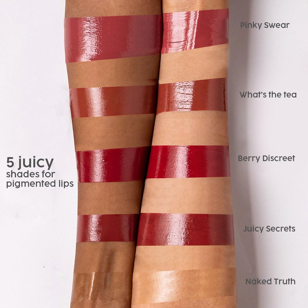 House Of Makeup Non-sticky gloss | High-shine lip gloss for pigmented lips | Lip gloss with hyaluronic acid | Zero stickiness (What's The Tea)