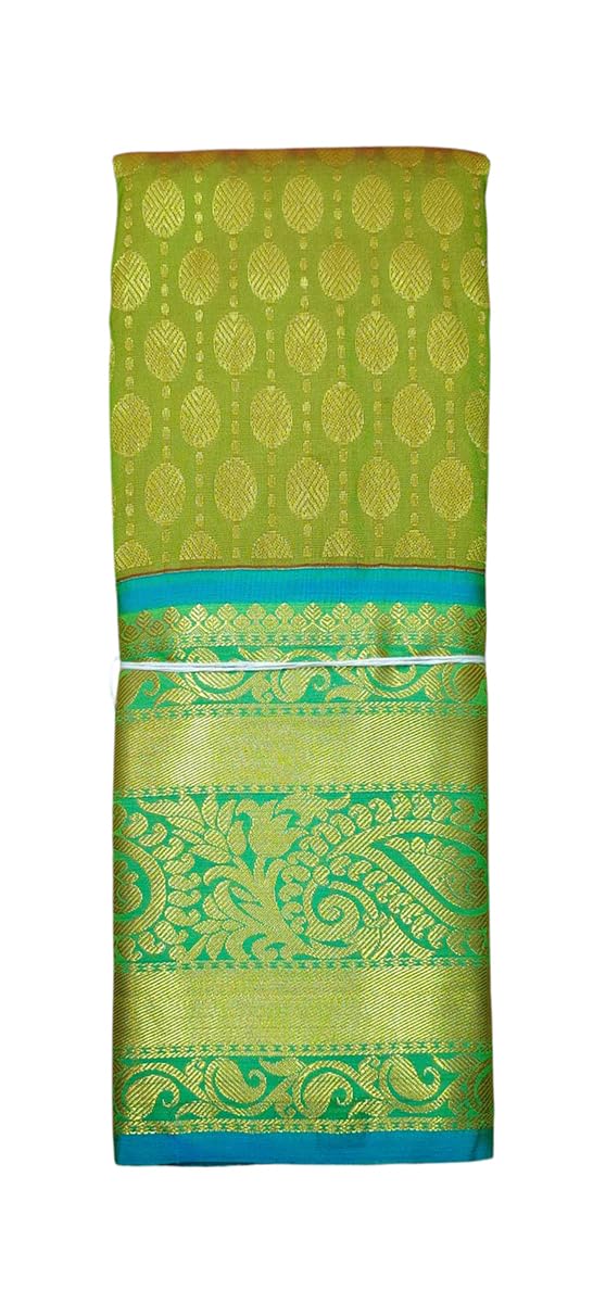 SREE KUMARAN Women's Kanchipuram Silk Pure Pattu Sarees With Blouse (VSK292-2)