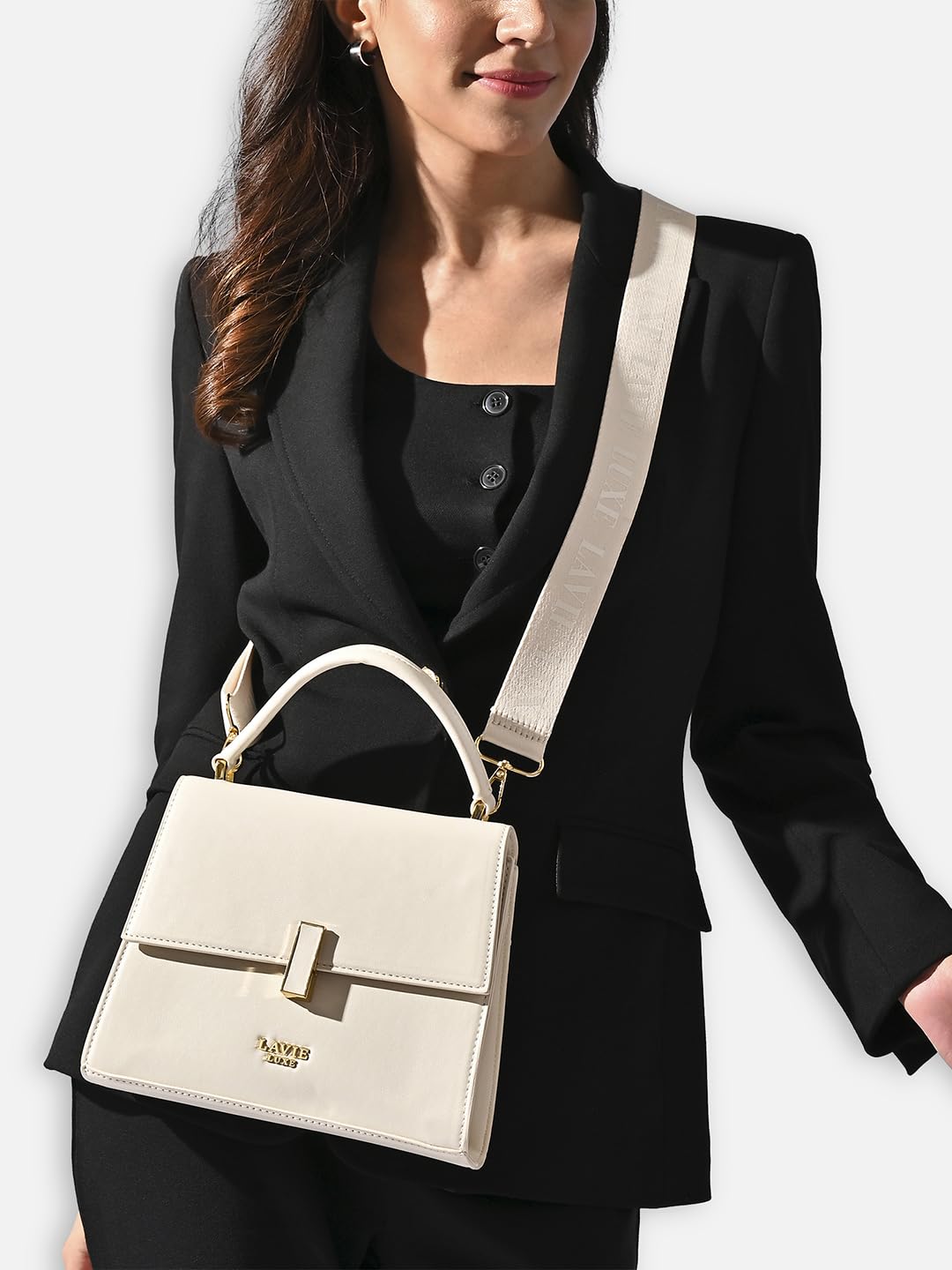 Lavie Luxe Women's Merci25 Flap Satchel Handbag for Women | Satchel Bag for Work | Ladies purse | Stylish Shoulder Bag | Gift For Women