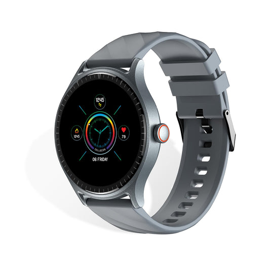 (Refurbished) CELLECOR M3 Air 1.52”Curved IPS HD Display Smart Watch, Bluetooth Calling, Unlimited Watch Faces, 120+ Sports Modes, Health Suite, IP68 Rating (Grey)