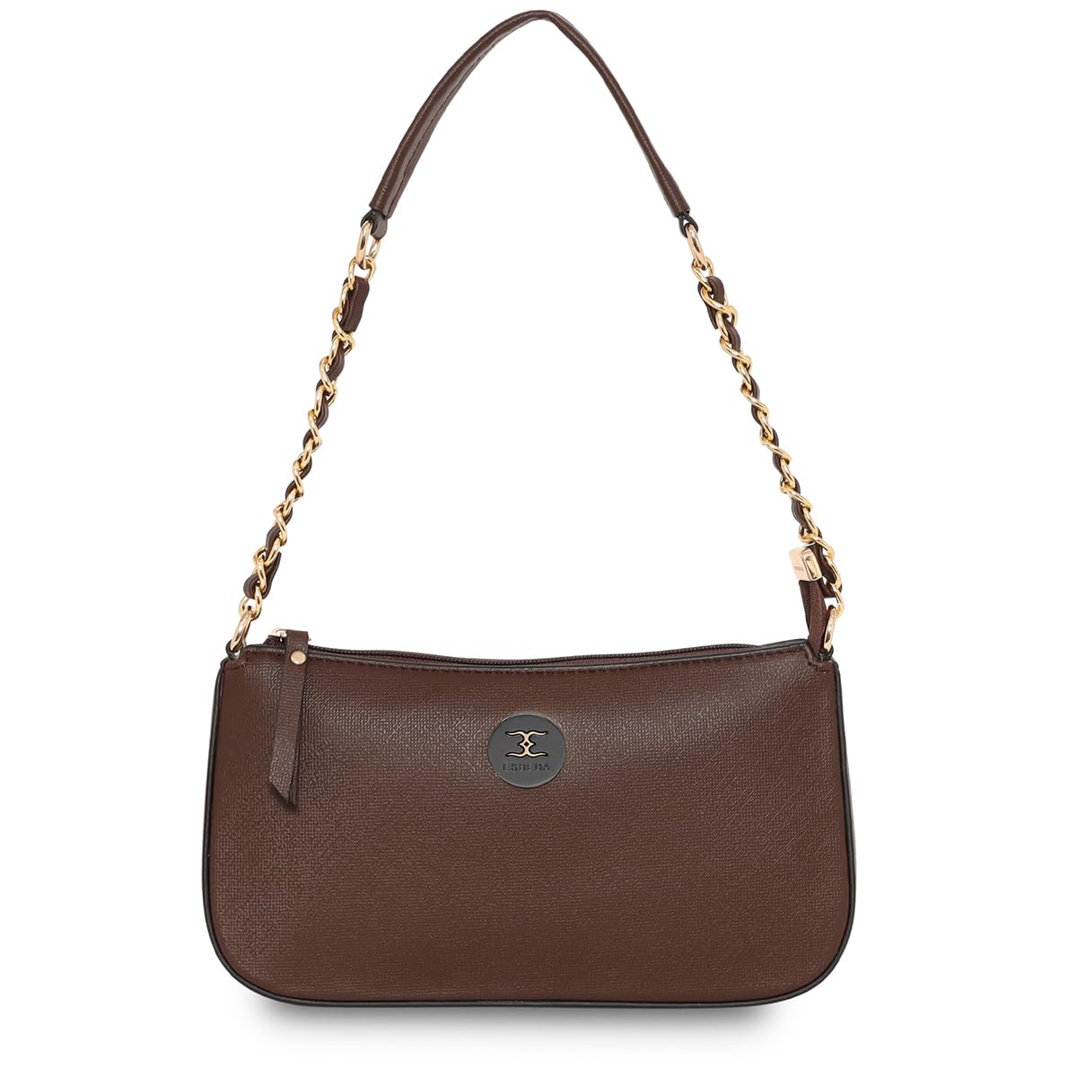 ESBEDA Brown Colour Chain Handle Small Handbag For Women