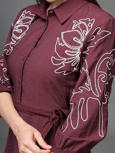 Kazo Abbey Midi Dress (Wine_L)