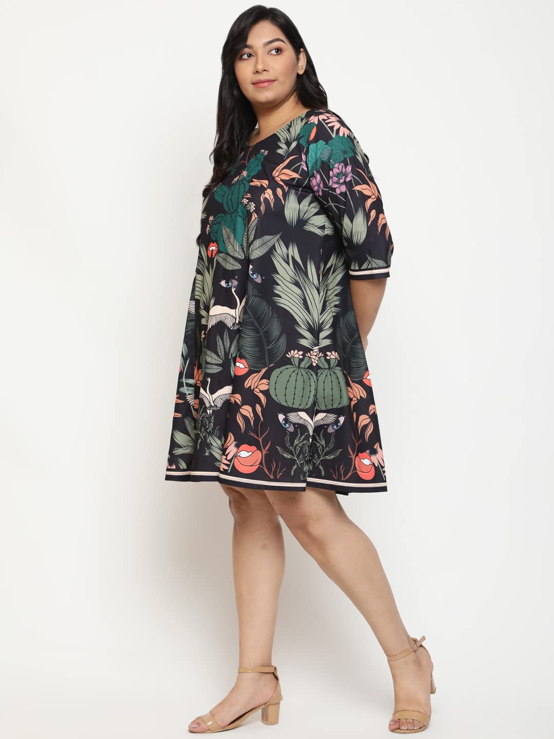AMYDUS Plus Size Dress for Women | Printed | A Line Fit | Cloud Soft Fabric | Sweat Absorbing | XL to 9 XL Dresses