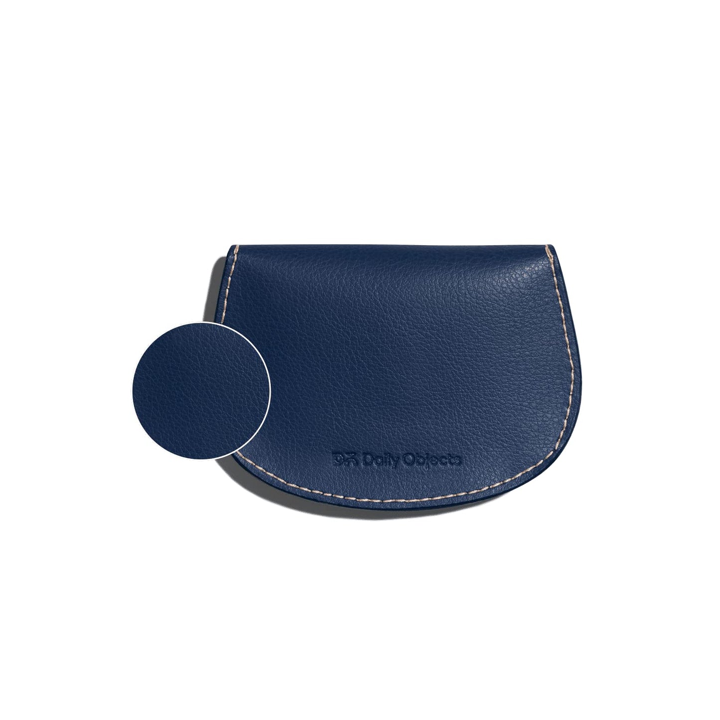 DailyObjects Pellet Cable/Coin Wallet | Multipurpose Faux Leather Wallet/Clip Organiser/Cable Holder/Coin Wallet - Blue