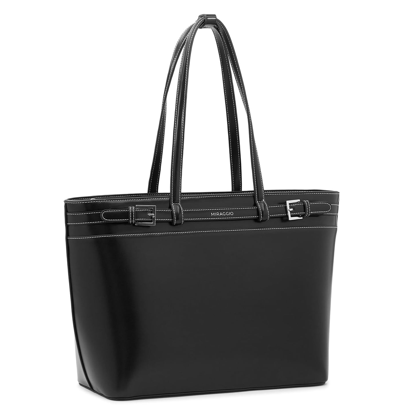 Miraggio Seoul Tote Bag For Women Office Use | Tote Bags For Women Stylish Main Compartment Can Fits Upto 15 Inches Laptop | Structured Shoulder Tote Bag