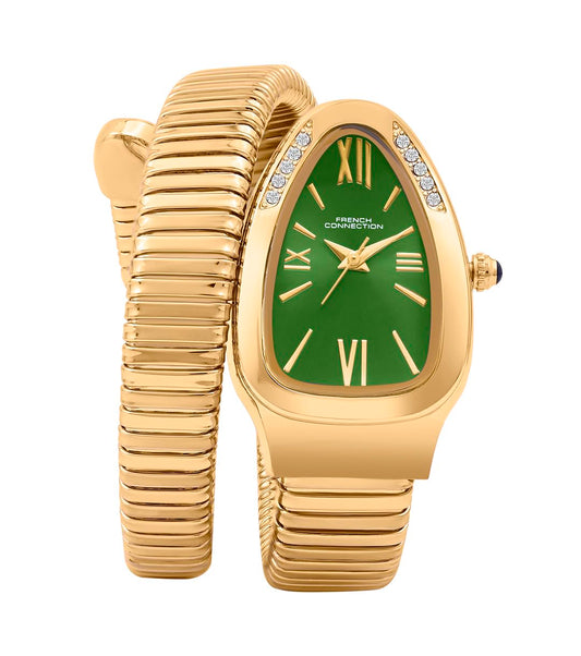 French Connection Analog Green Dial Women's Watch-FCN0142NGM