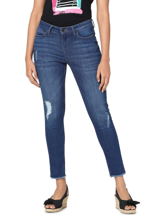 Vero Moda Women's Skinny Jeans (229221501_Dark Blue_31)