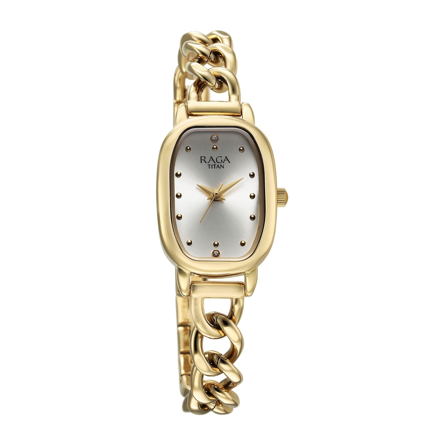 Titan Raga Showstopper 2.0 Quartz Silver Dial Watch for Women-95309YM01
