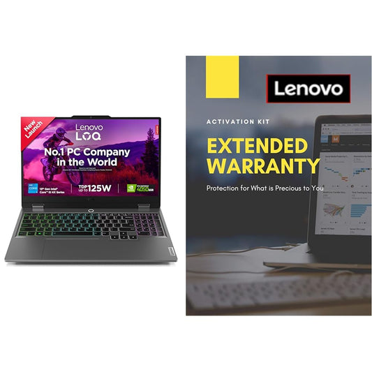 Lenovo LOQ 2024, Intel Core i5-13450HX, 13th Gen, NVIDIA RTX 4050-6GB, 16GB RAM, 512GB SSD, FHD 144Hz, 15.6"/39.6cm 2 Year Extended Warranty with Onsite Service (5WS0K75664)