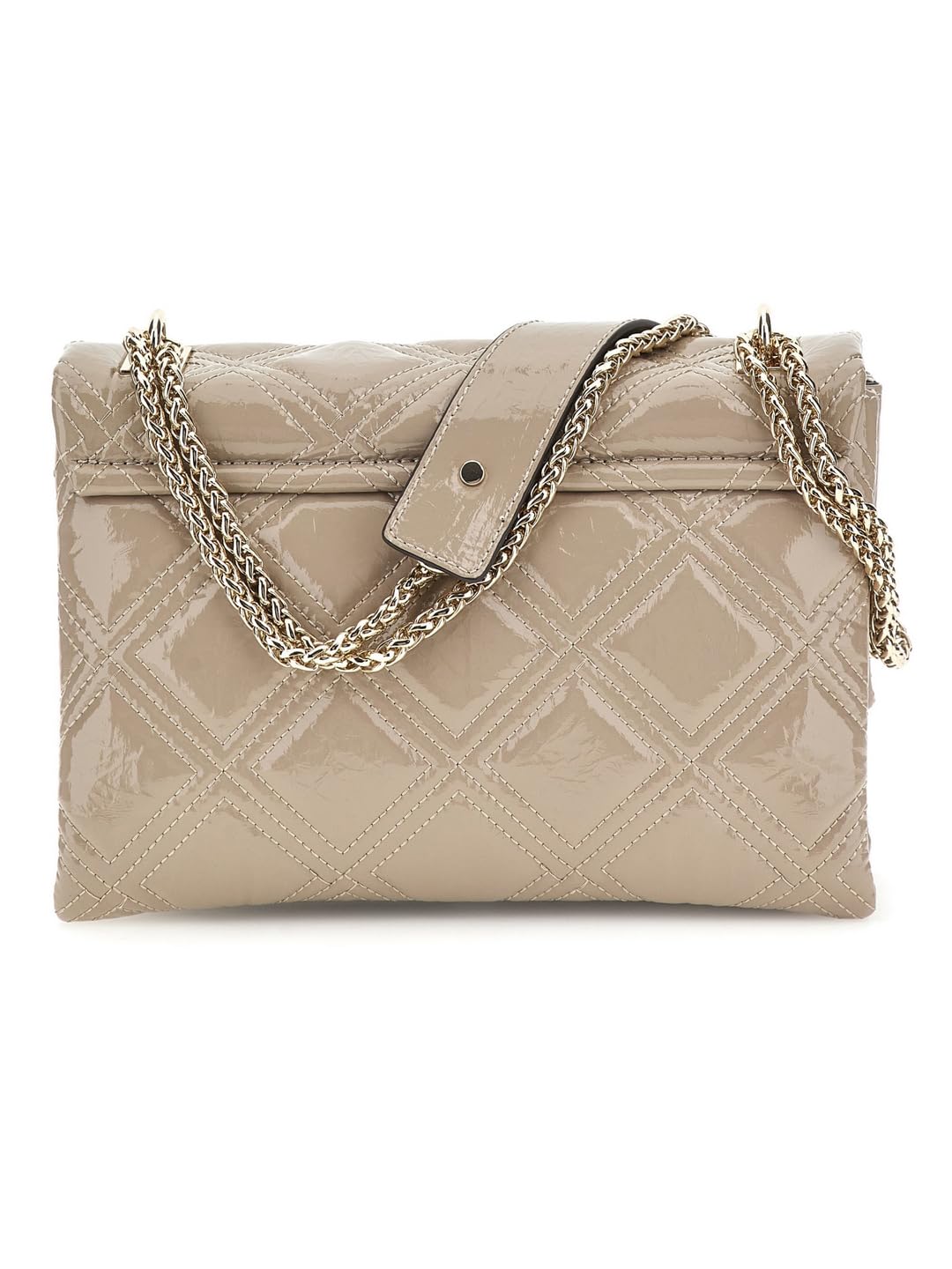 GUESS Women's Beige Quilted Crossbody Bag| Ladies Purse Handbags | Gift For Ladies