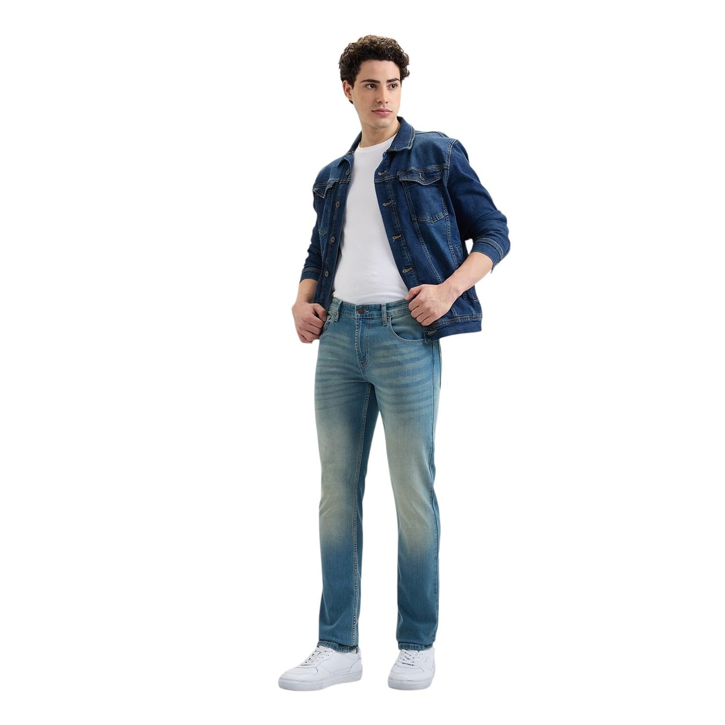 Pepe Jeans Men's Slim Jeans (PM208929Q053_Light Used_Blue