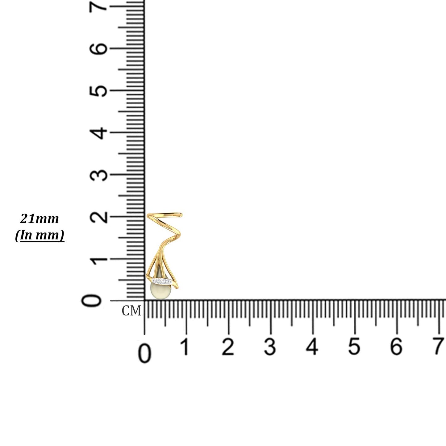 PC Jeweller The Maylin 18k Yellow Gold and Diamond Stud Earrings for Women