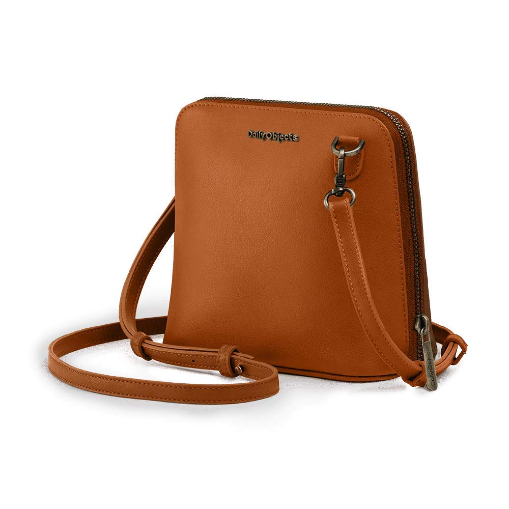 DailyObjects Trapeze Sling Crossbody Bag for Girls and Women | Made with Durable Vegan Leather Material | Carefully Handcrafted | Zip Closure | Adjustable and Detachable Straps | Multicolor