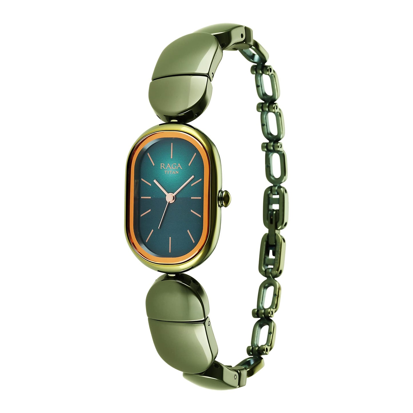 Titan Raga Ceramics Blue Dial Analog Ceramic Strap Watch for Women-NS95147KD02