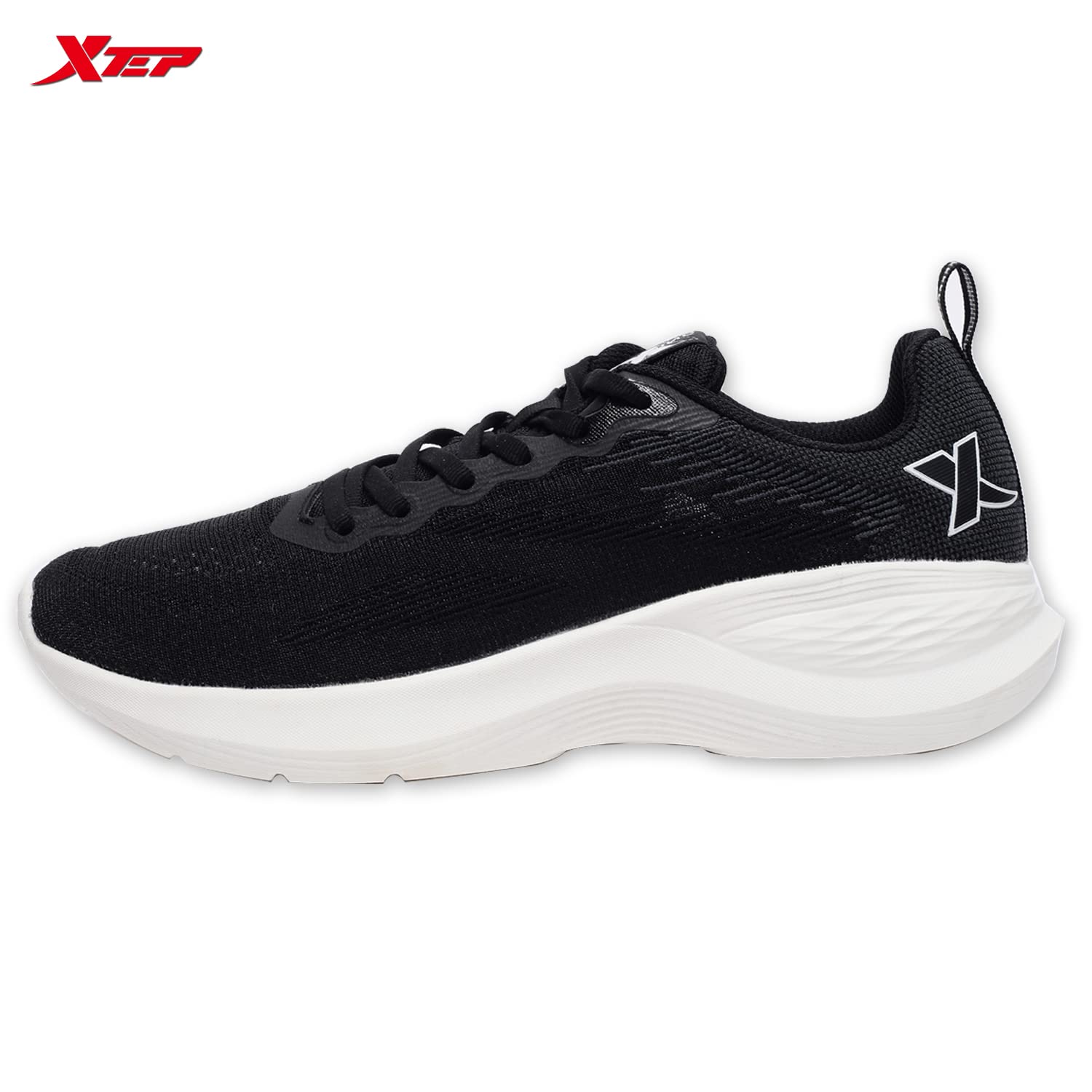 XTEP Women's Black EVA Foam Outsole Comfort Sports Running Shoes (6 UK) - SaumyasStore