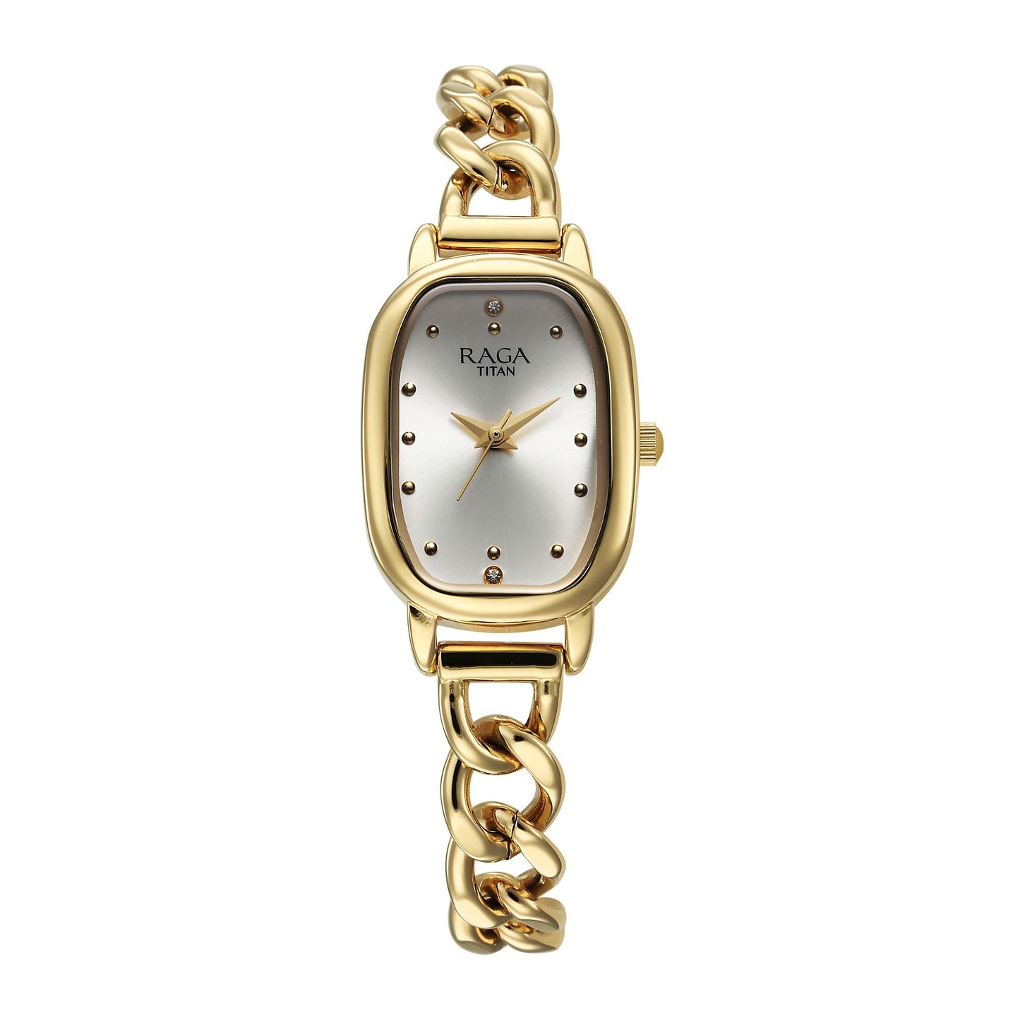 Titan Raga Showstopper 2.0 Quartz Silver Dial Watch for Women-95309YM01