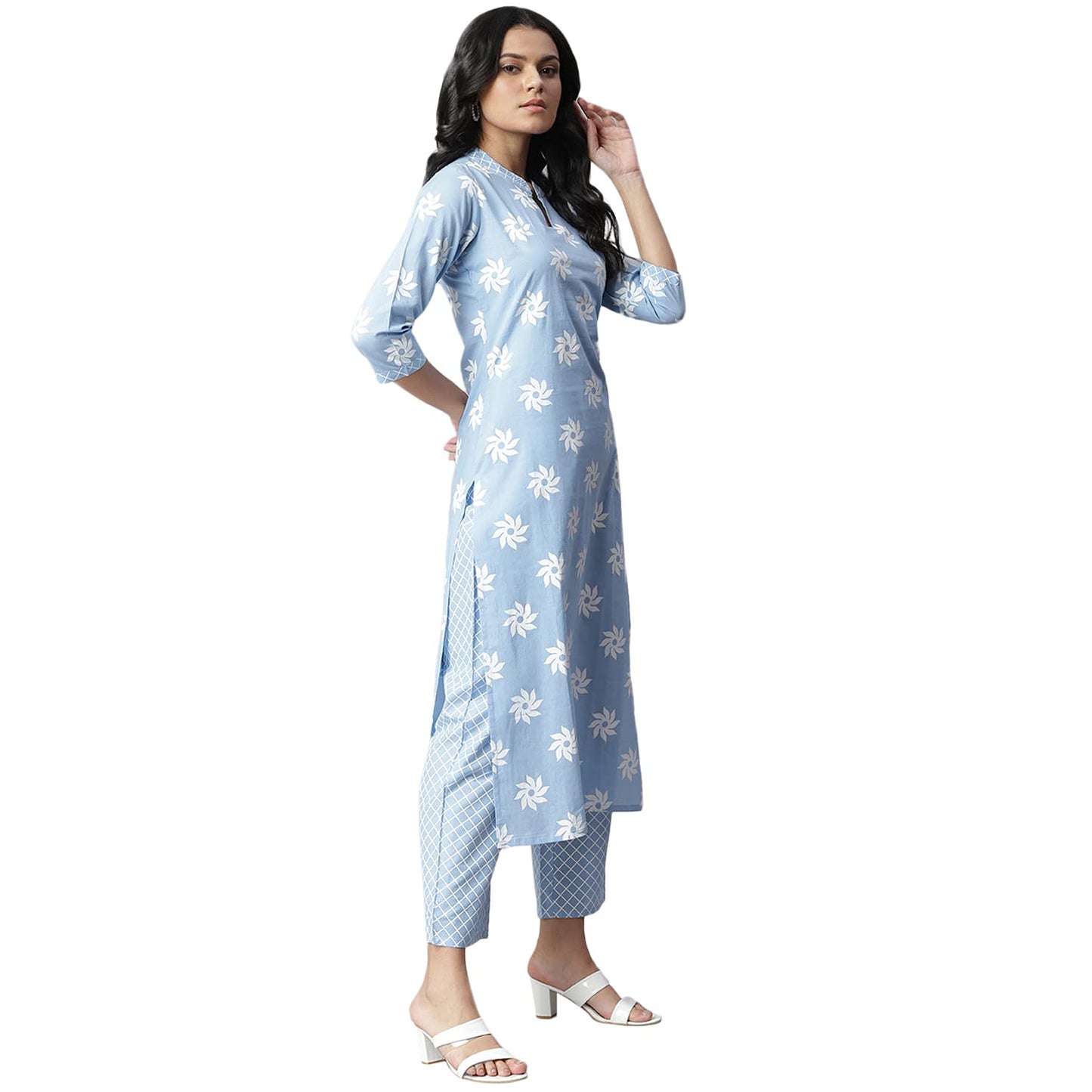 Stylum Women Cotton Kurta Pant with Dupatta Set