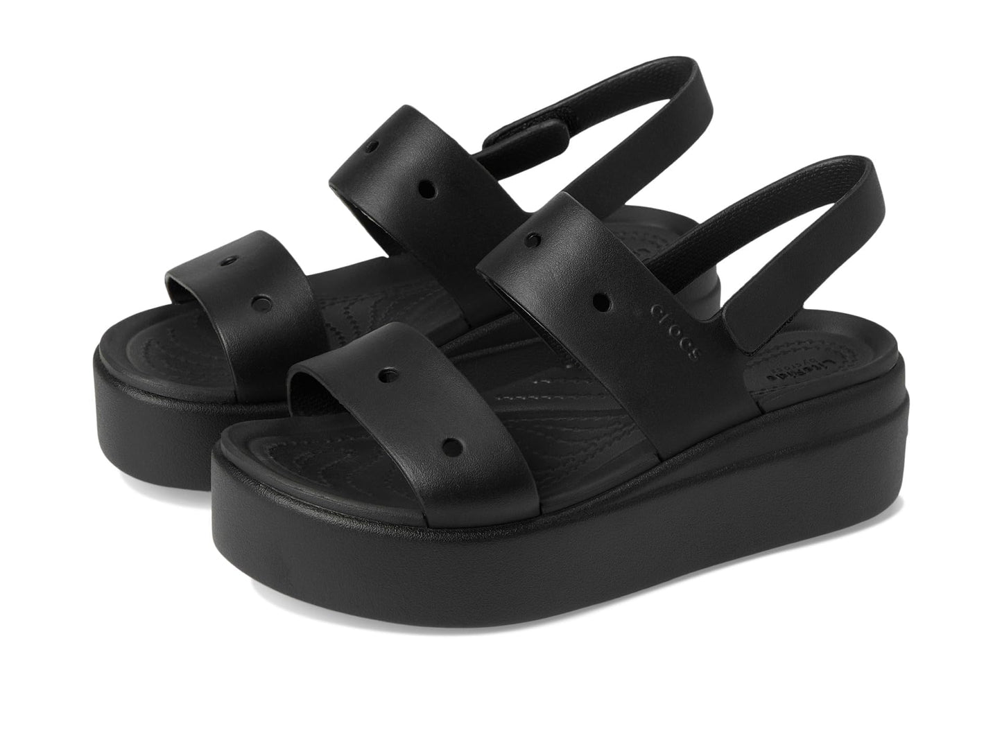 Crocs Brooklyn 4U Women Sandal (UK Size-6|Color-Black)