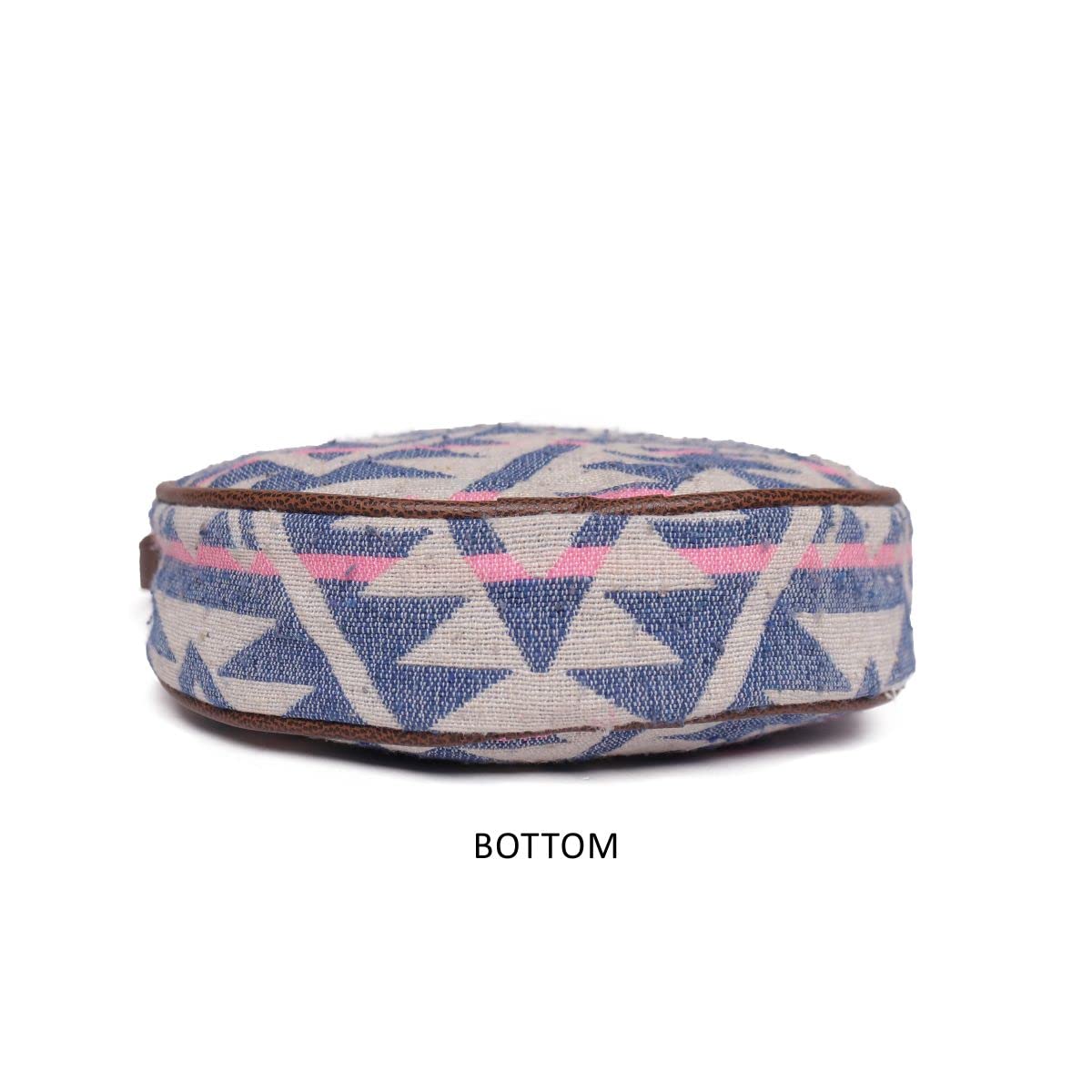 ASTRID Round Sling Bag With Pompoms For Girls And Women (multicolor)
