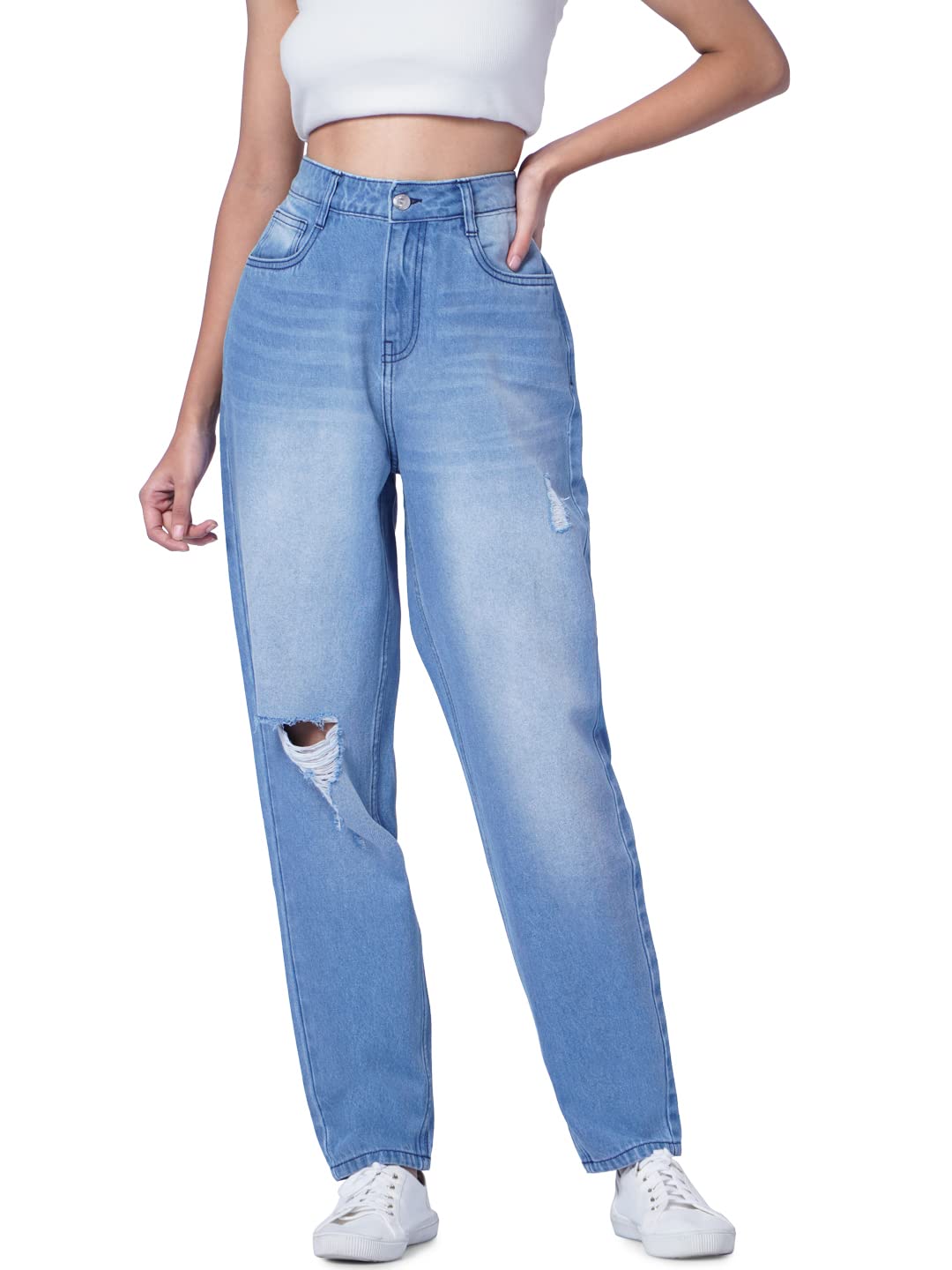 ONLY Boyfriend Fit Jeans (15297546_Light Blue Denim_34)