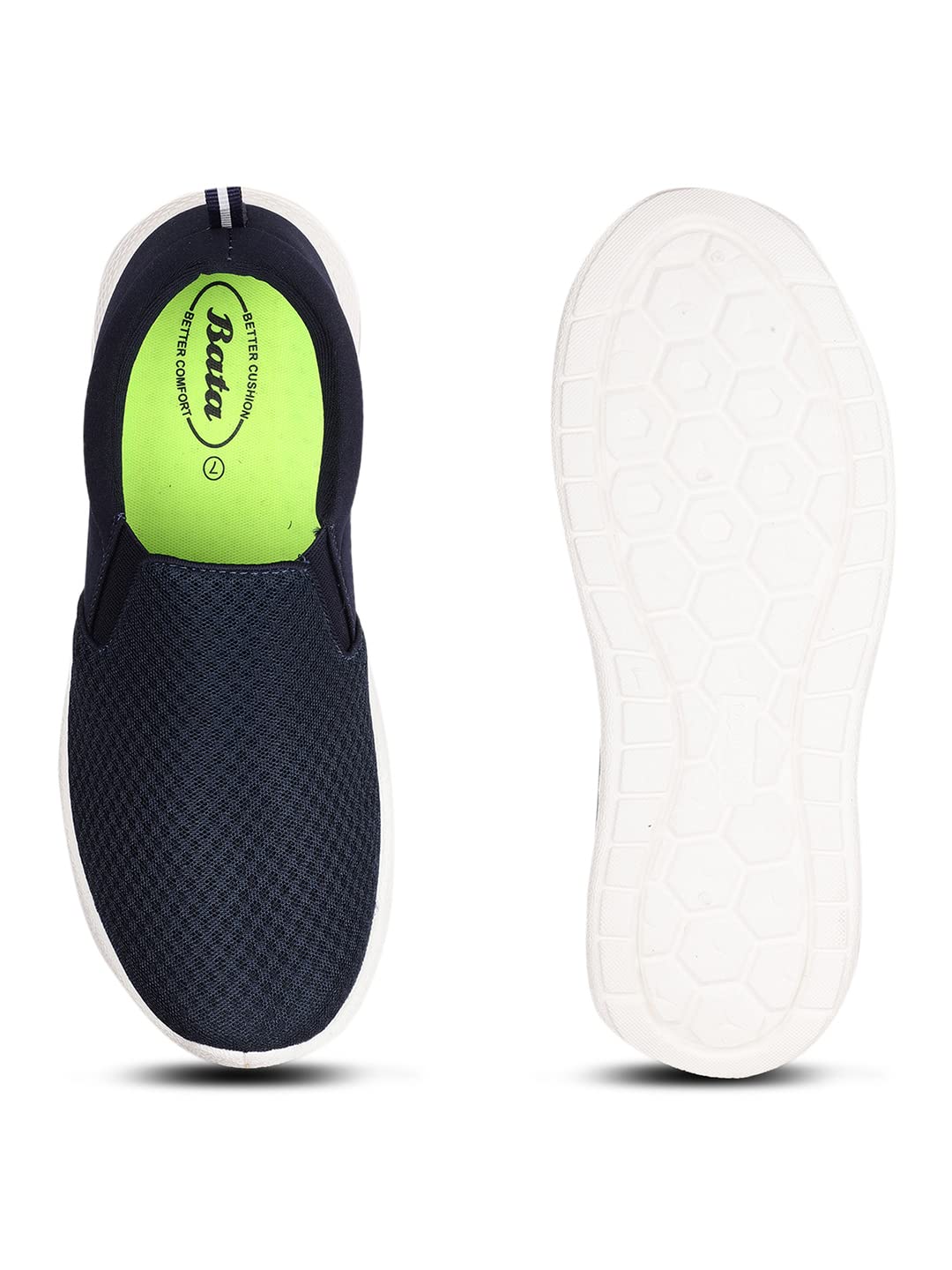 Bata Men's Slip-on Walking Shoe - Navy (6 UK) (8589018)