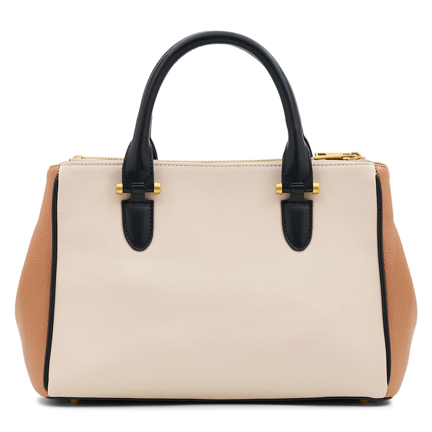 Miraggio Blair Solid Structured Handbag with Adjustable and Detachable Sling Strap for Women | Satchel Bag For Women | Stylish Ladies Purse (Ivory)