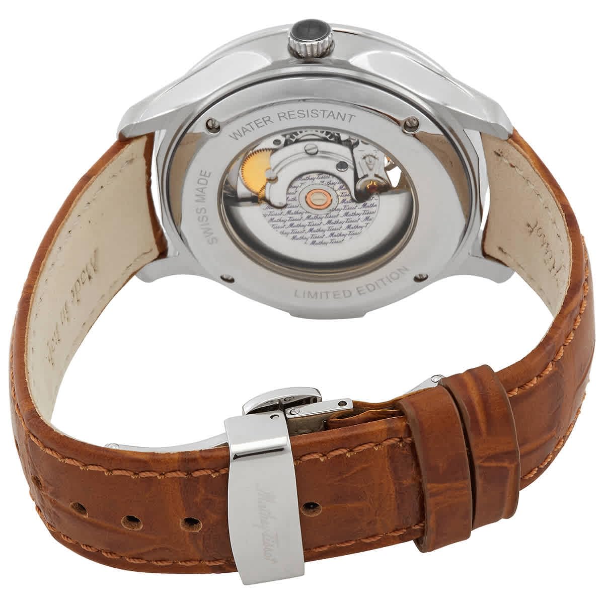 Mathey-Tissot Swiss Made Edmond Havana Automatic Silver Dial Analog Watch for - Men MC1886CIA