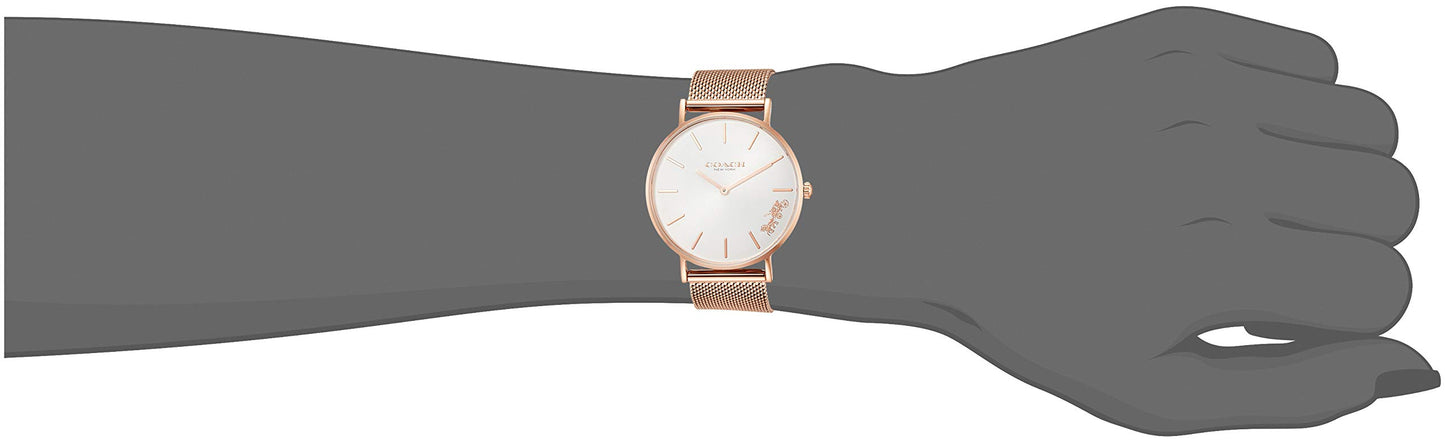 [Coach] Watch PERRY [Parallel Import], 14503126 36mm Rose Gold x White, Bracelet Type