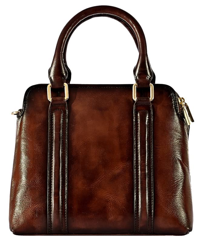 eske Women's Western (Dark Tan Hand-Stitched Braided)