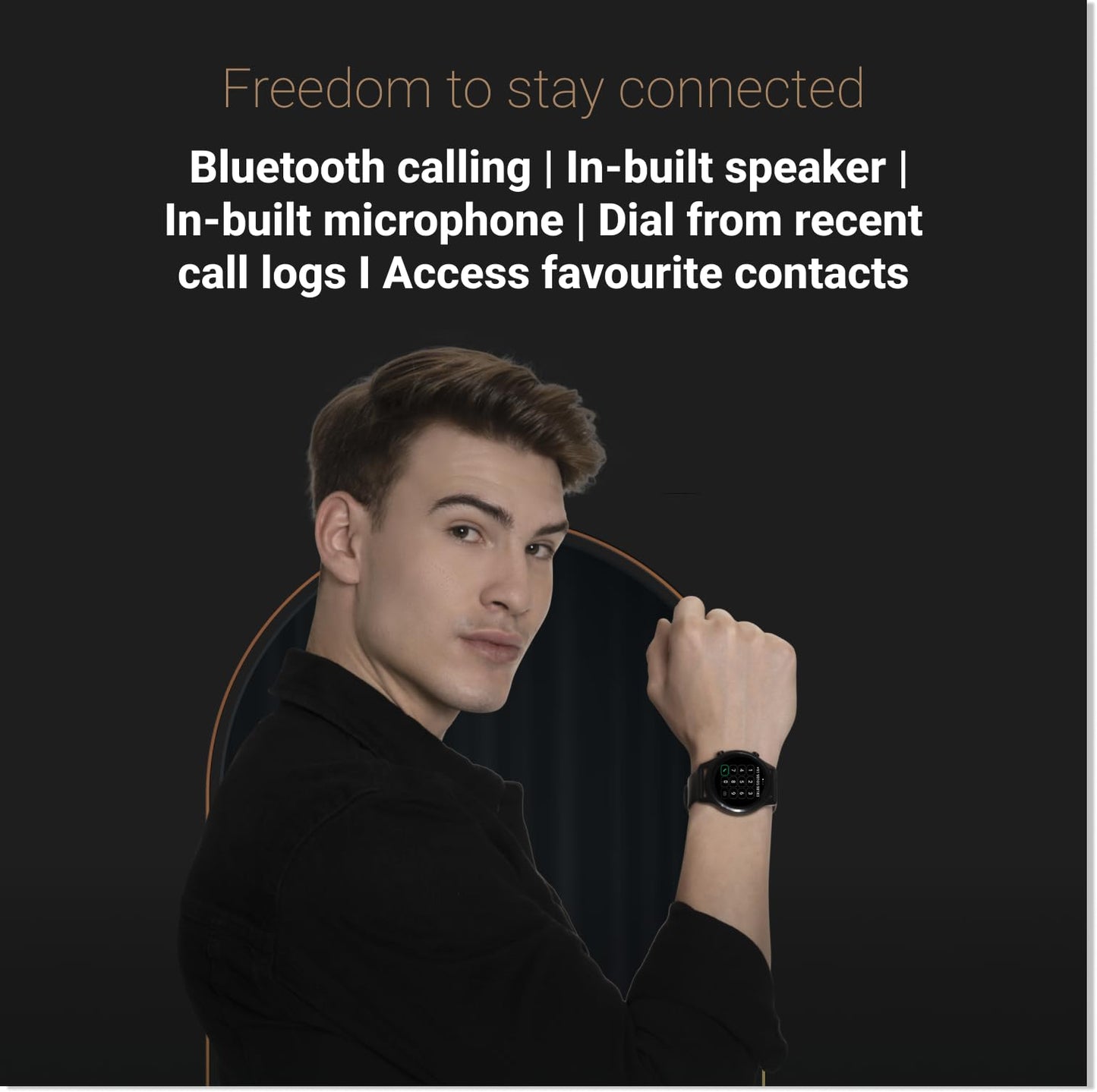 Noise Evolve 3 1.43" AMOLED Always on Display, BT Calling, Round Dial, Metallic Design Smart Watch for Man & Woman, Smart Gesture Control, 100 Sports Modes (Space Blue)