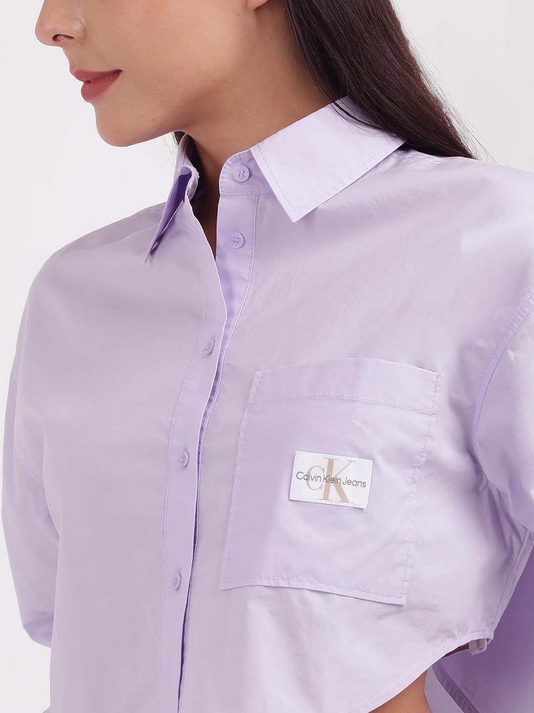 Calvin Klein Womens Purple Color Shirt
