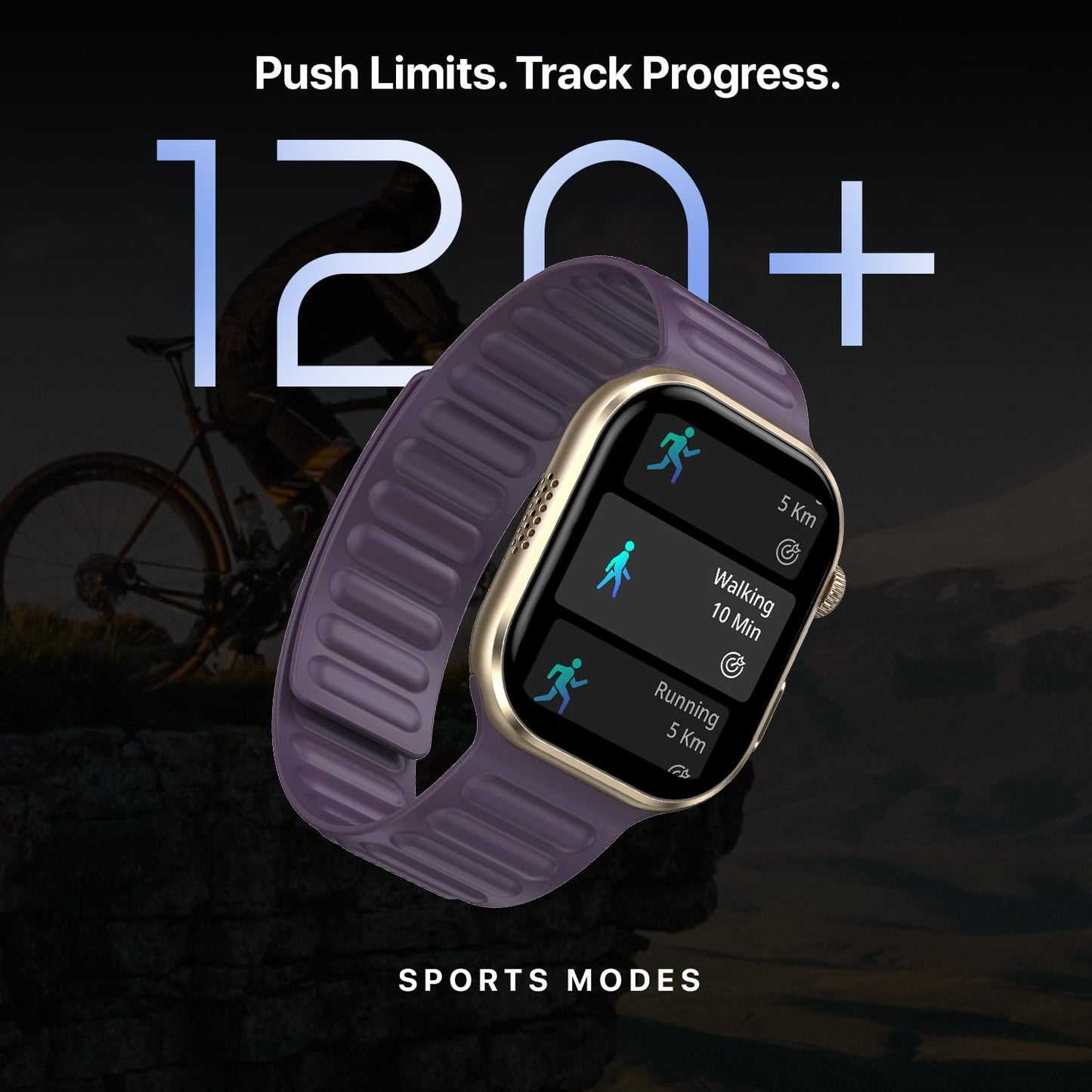 Fire-Boltt Brillia Pro Smart Watch with 51.3mm (2.02 inch) AMOLED Display, Bluetooth Calling, SpO2, Heart Rate Monitoring, 120+ Sports Modes, IP67 Waterproof, Long Battery Life (Wine Mag)