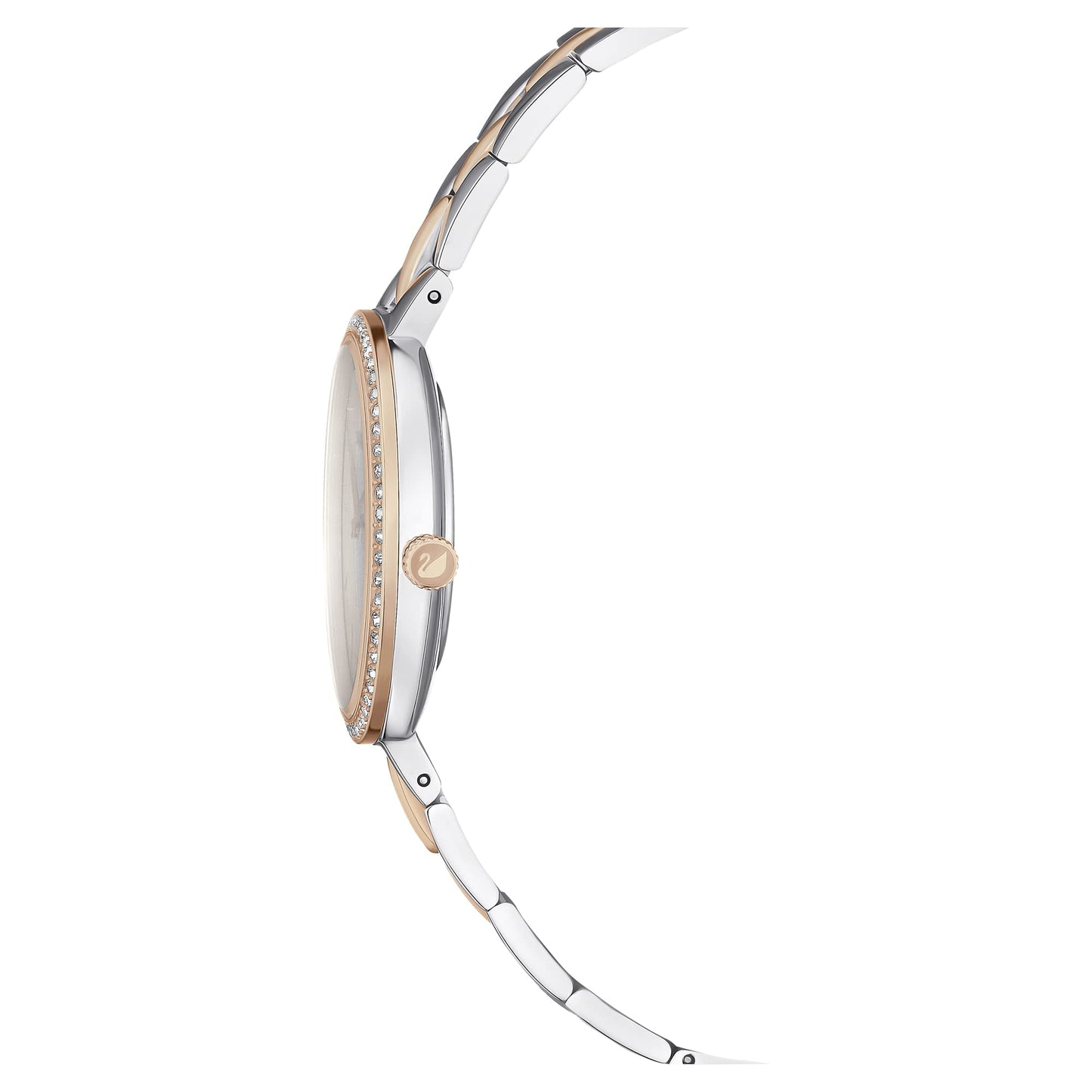 Swarovski Metal Analog White Dial Women's Watch-5644081,Multicolor Band