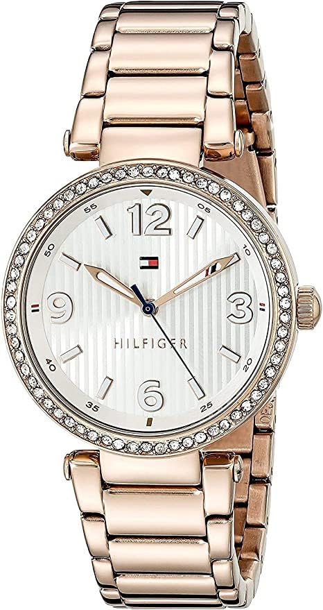 Tommy Hilfiger Quartz Silver Dial Stainless Steel Strap Watch for Women