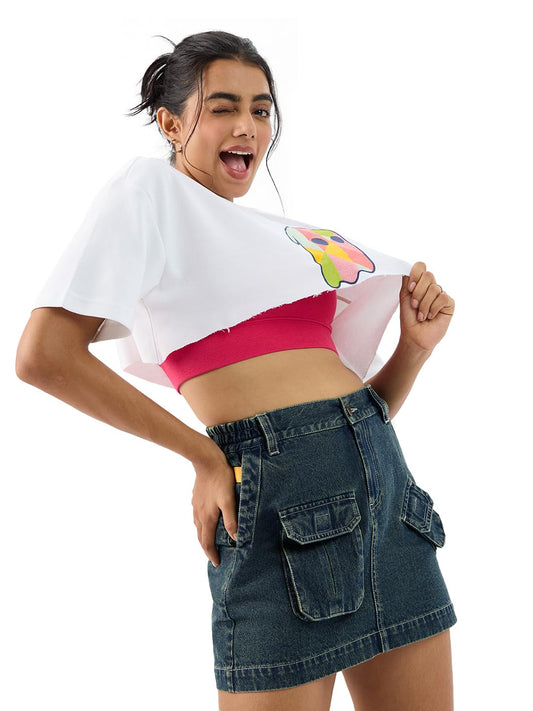 The Souled Store Denim: Classic Blue Women Denim Skirts