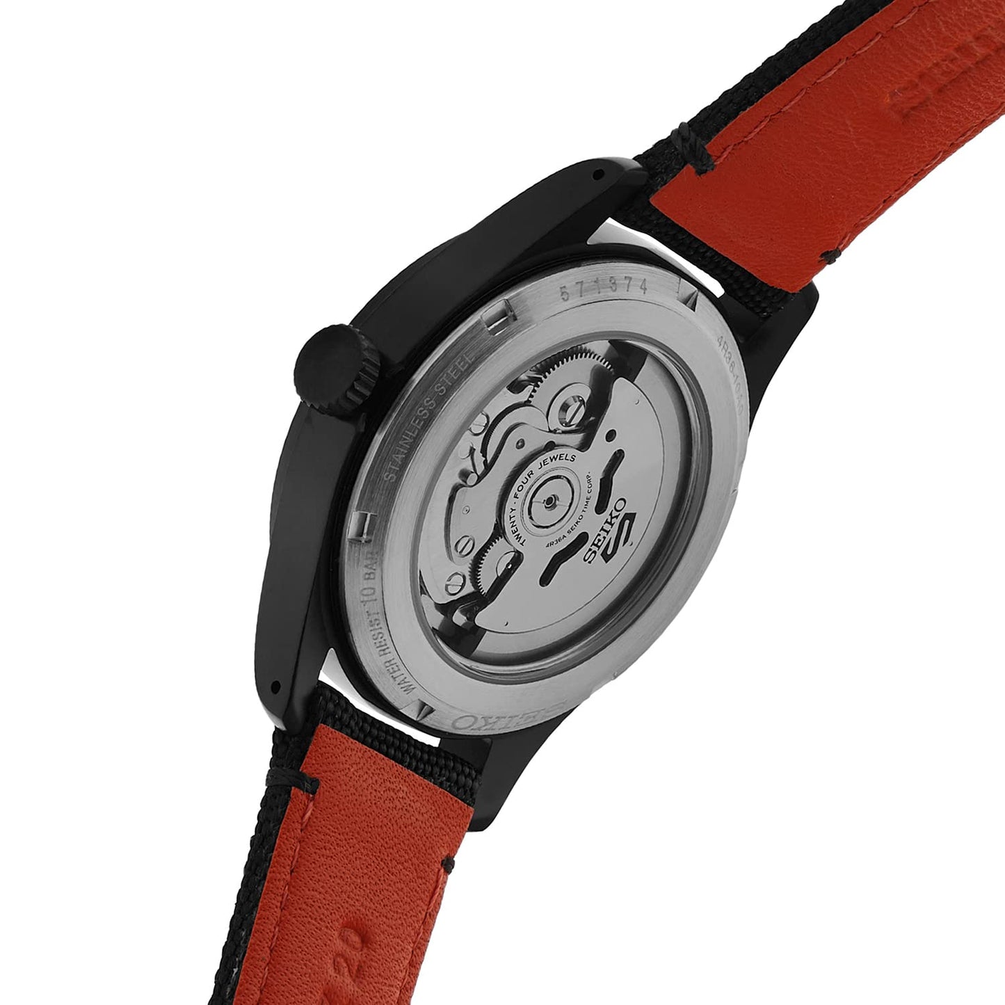 SEIKO Nylon New 5 Sports Analog Blue Dial Men's Watch-Srph33K1